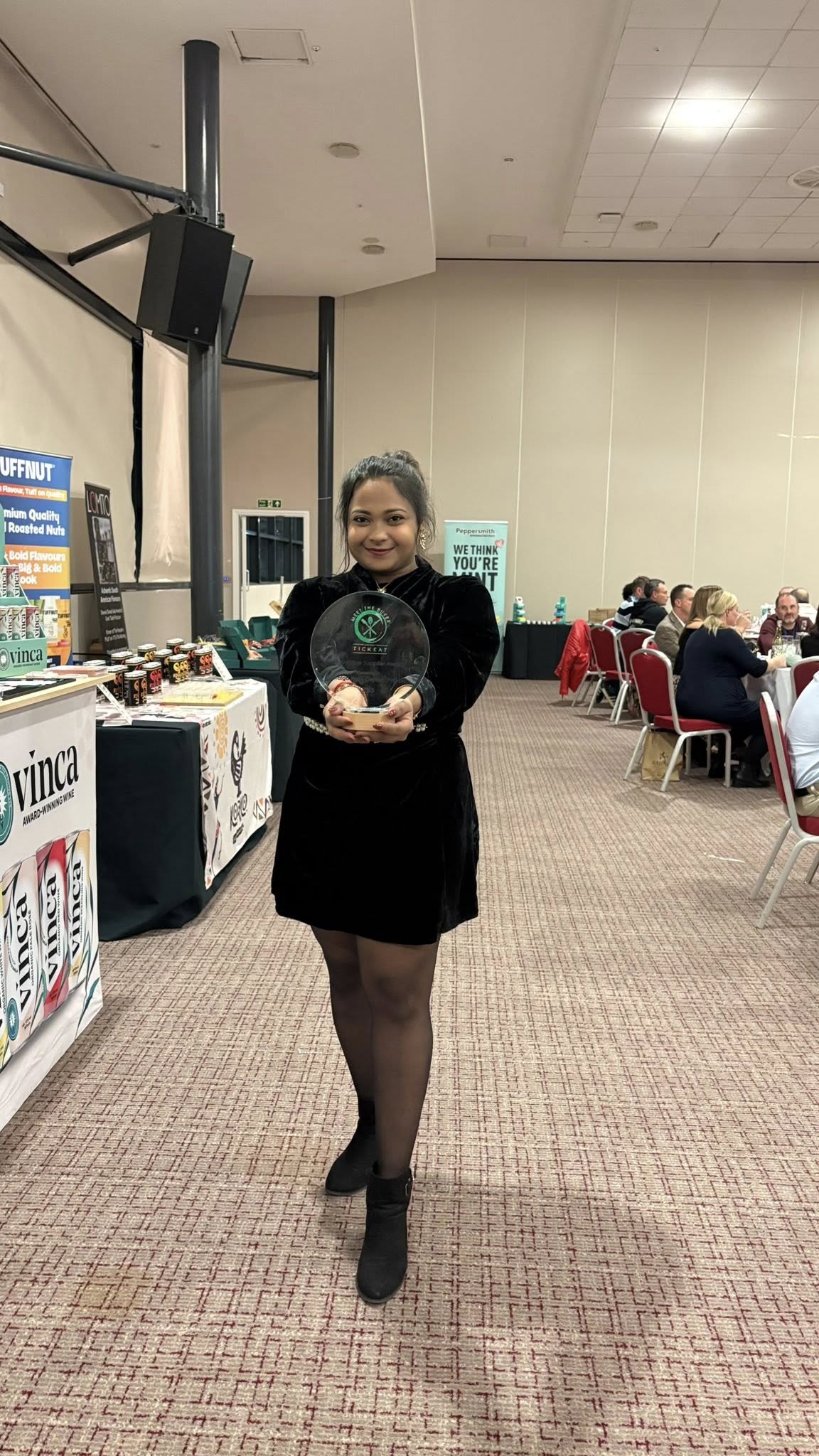 GRALGO innovative award trophy received in the UK